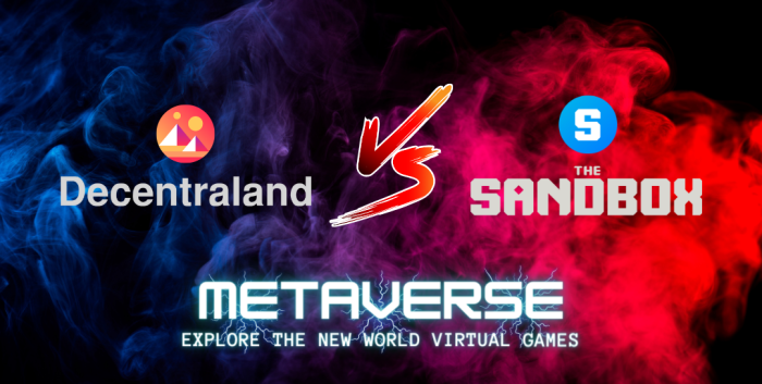 Explore Decentraland vs the sandbox - The Future of metaverse games
